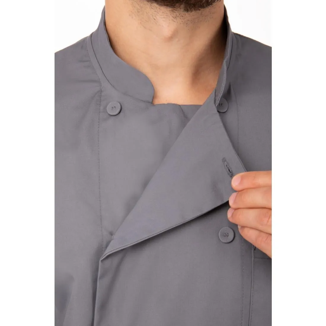 A934-3XL Colour By Chef Works Unisex Chef Jacket Grey 3XL