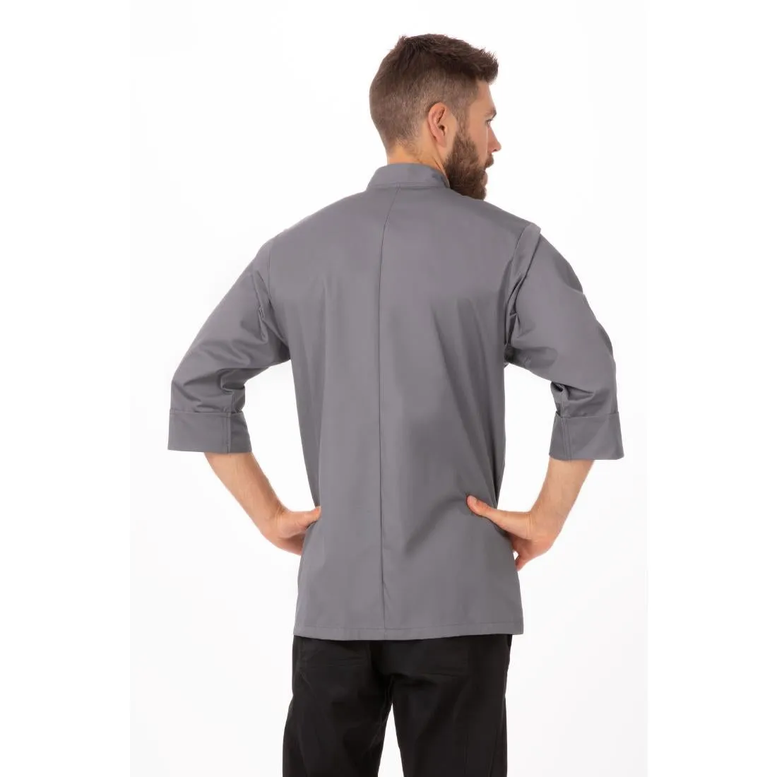 A934-3XL Colour By Chef Works Unisex Chef Jacket Grey 3XL