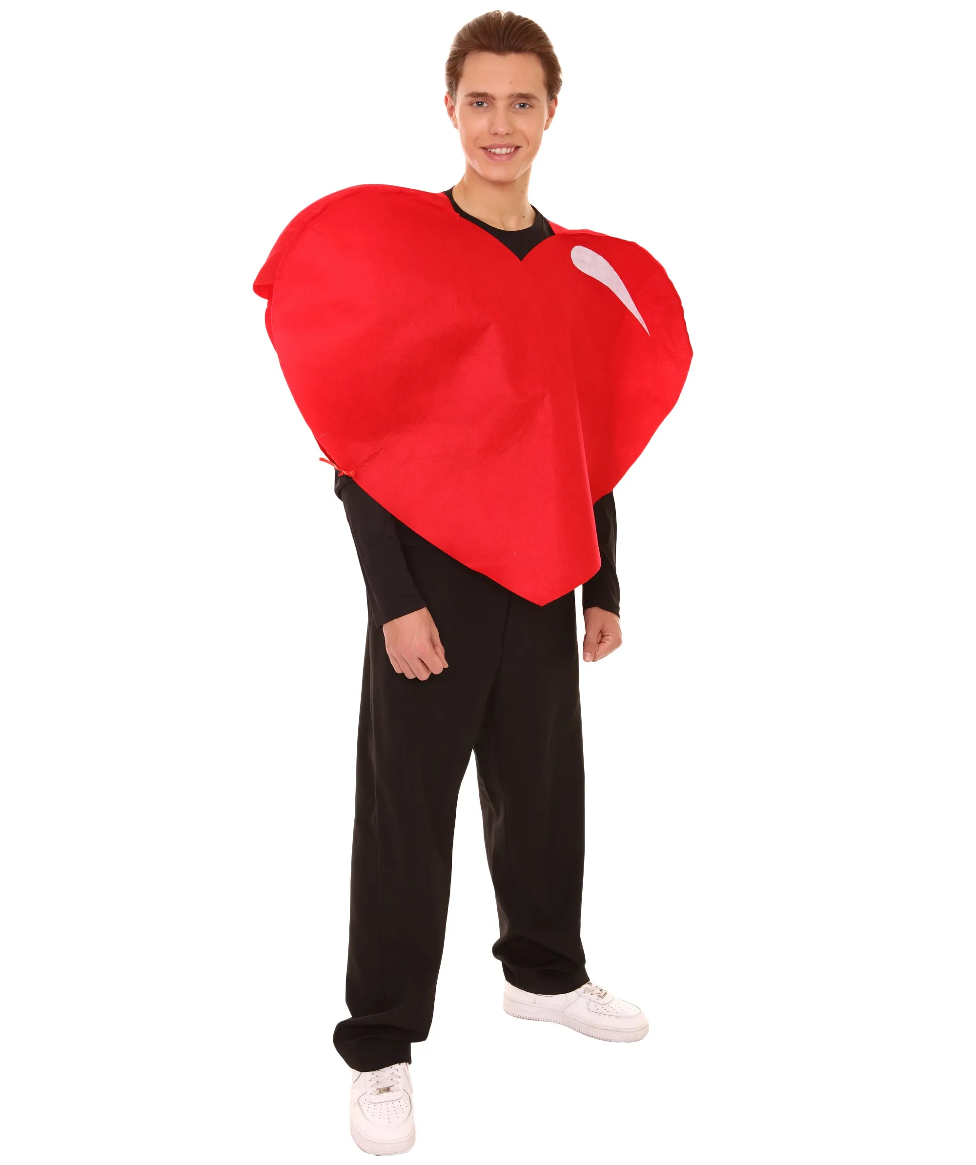 Adult Men's Valentine's Day Heart Costume |  Red and Black Cosplay Costume