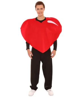 Adult Men's Valentine's Day Heart Costume |  Red and Black Cosplay Costume