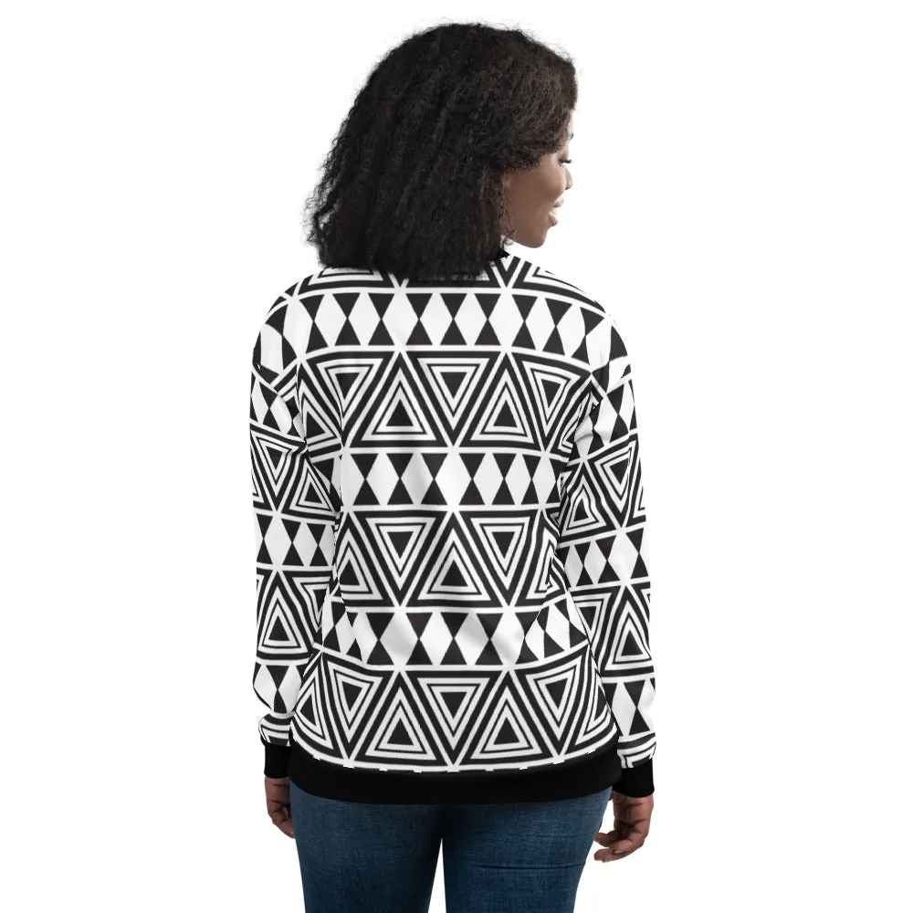 Afrocentric Geo Unisex Bomber Jacket