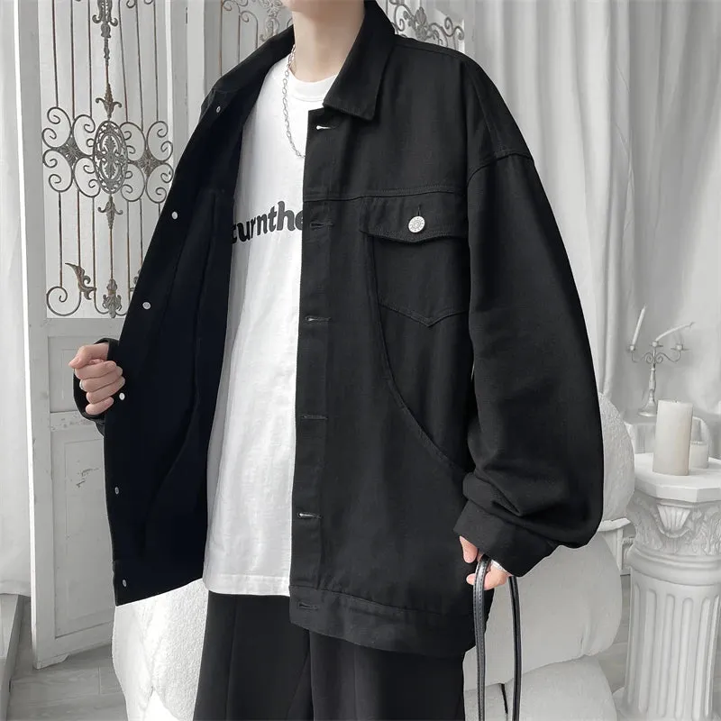 Aidase 2024 Black Jeans Jacket Men Slim Streetwear Ripped Denim Jacket Hoodie Men Hip Hop Bomber Jacket Homme Autumn