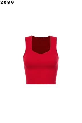 Aisha V-Neck Crop Tank