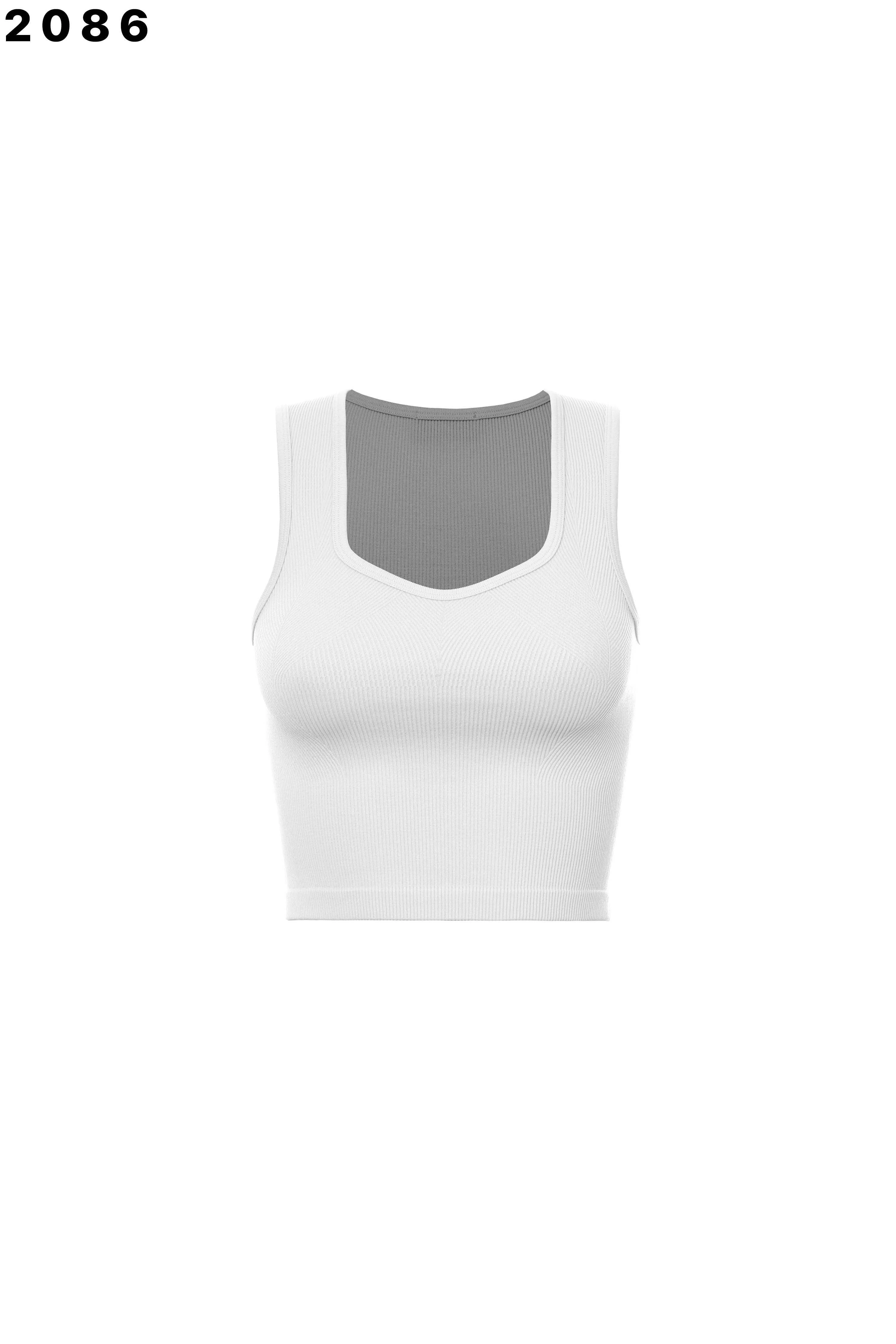 Aisha V-Neck Crop Tank