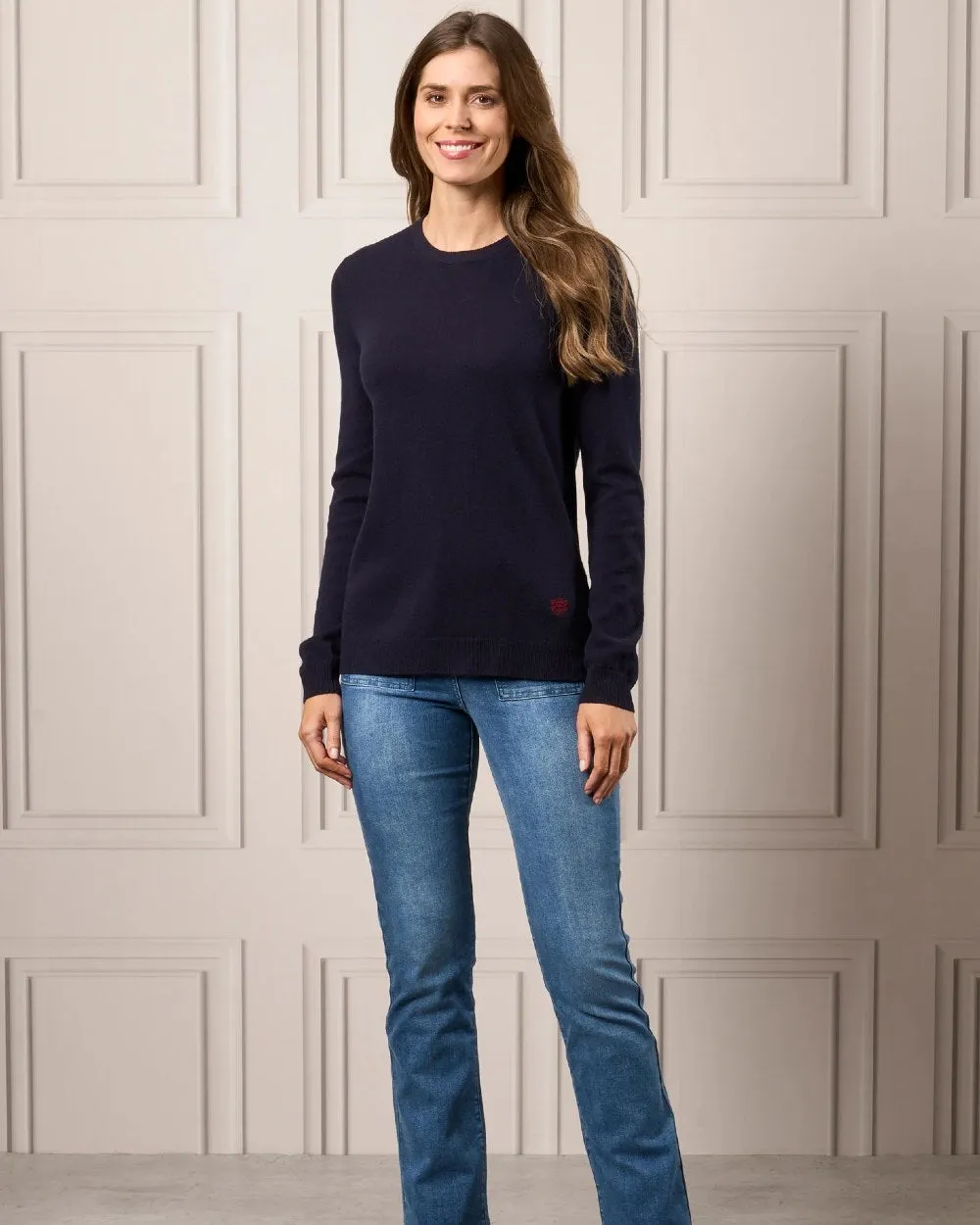 Alan Paine Ladies Emma Elevated Crew Neck Jumper