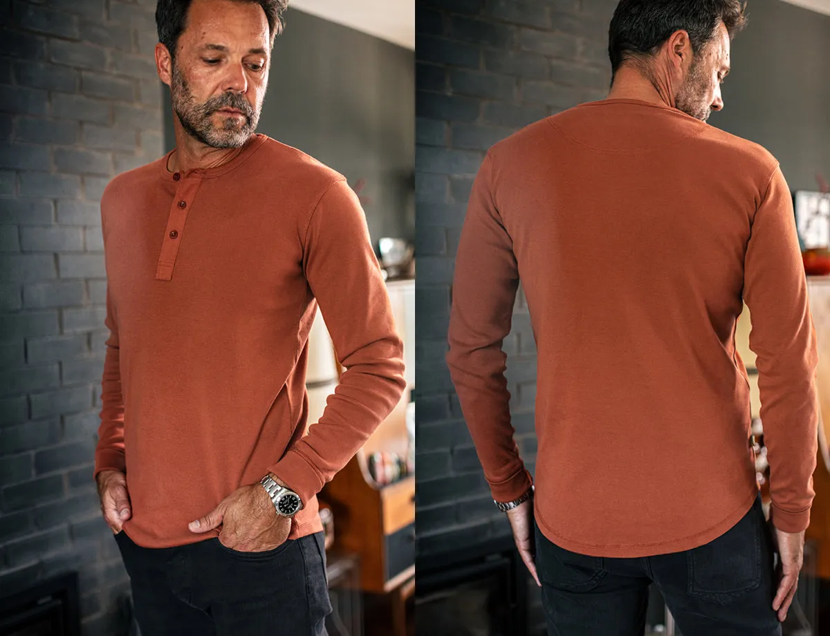 &SONS The New Elder Henley Shirt Auburn