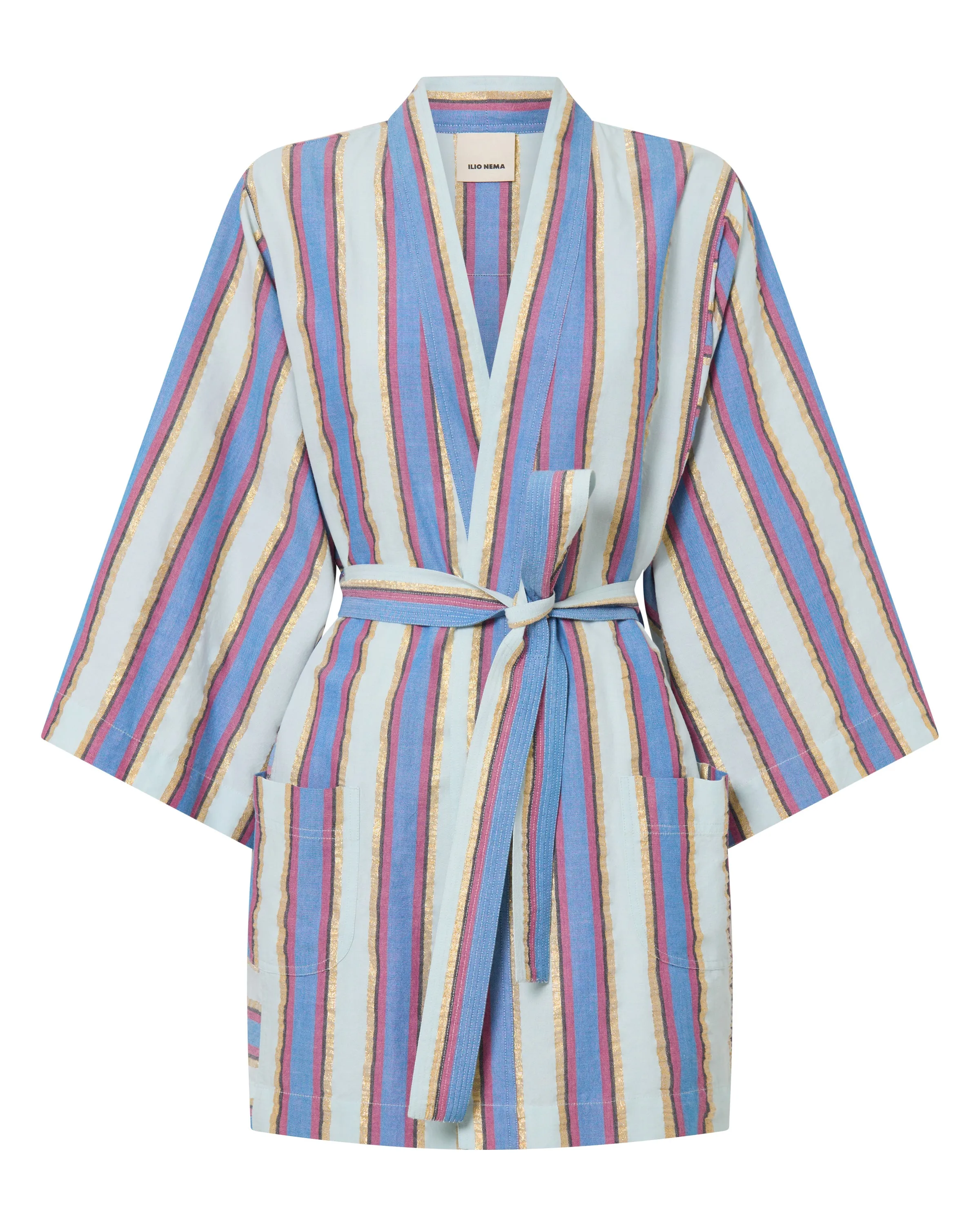 Ariane Mykonos Stripe Robe