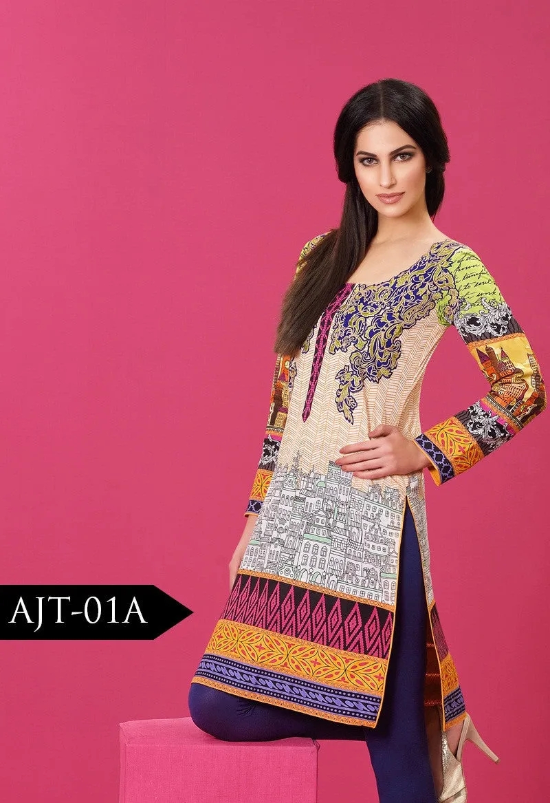 Asim Jofa Lawn Tunics Collection - AJT-1A