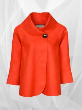 Audrey Jacket in vibrant Coral