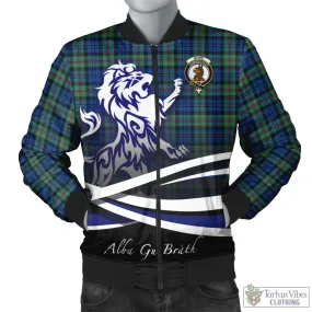 Baird Ancient Tartan Bomber Jacket with Alba Gu Brath Regal Lion Emblem