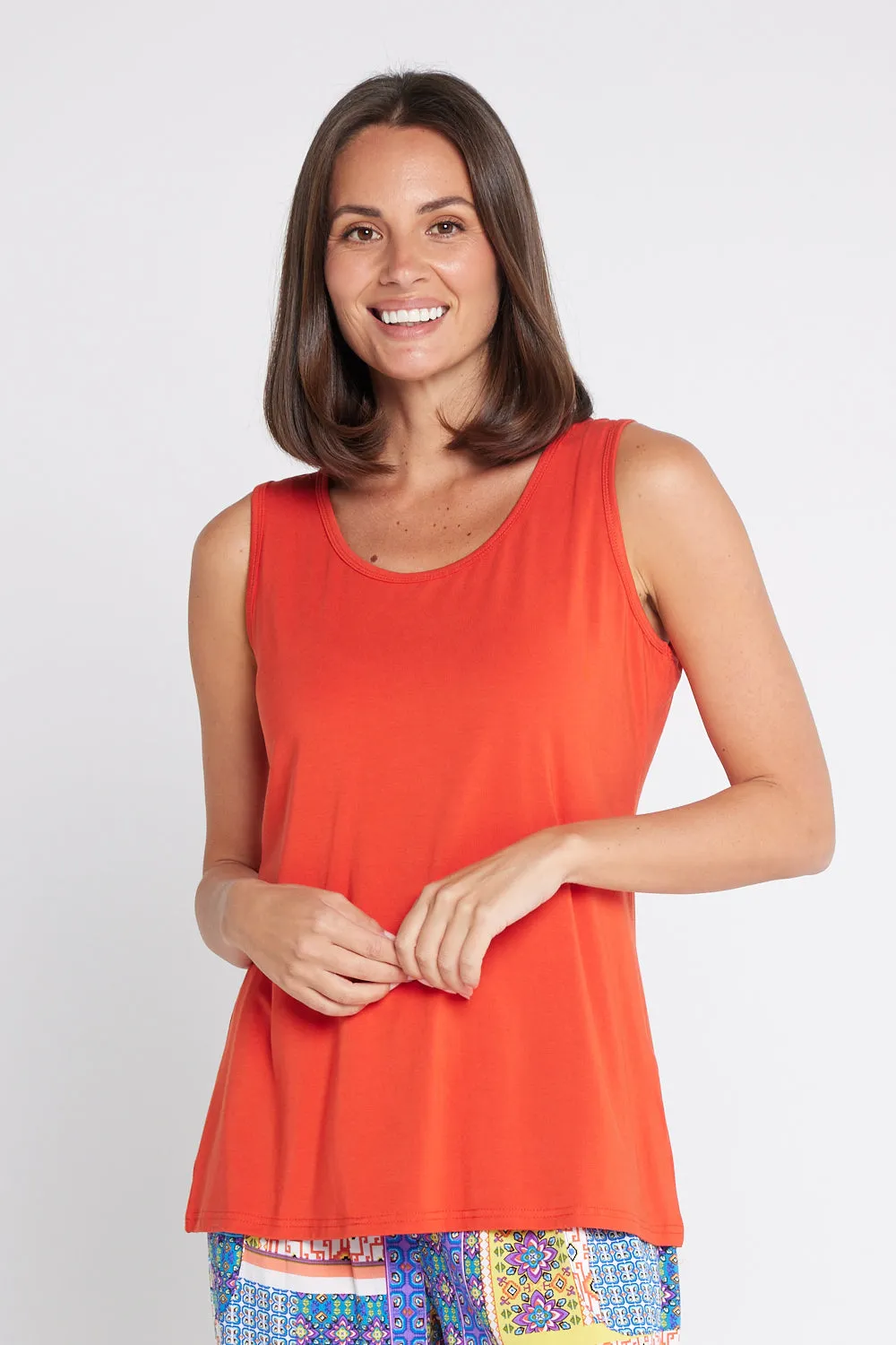 Bamboo Tank Top - Tangerine