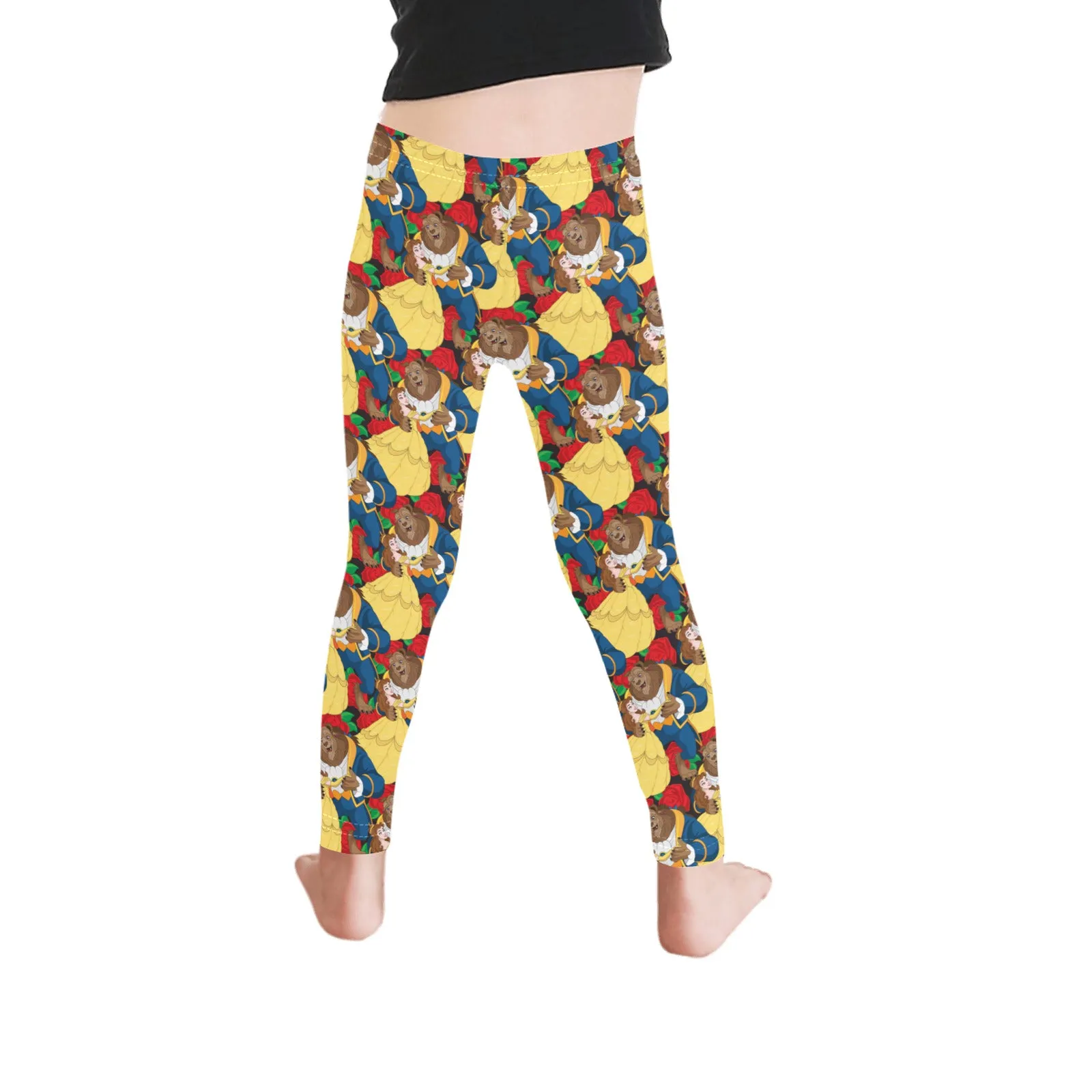 Beauty And The Beast Dancing Beauty Kid's Leggings