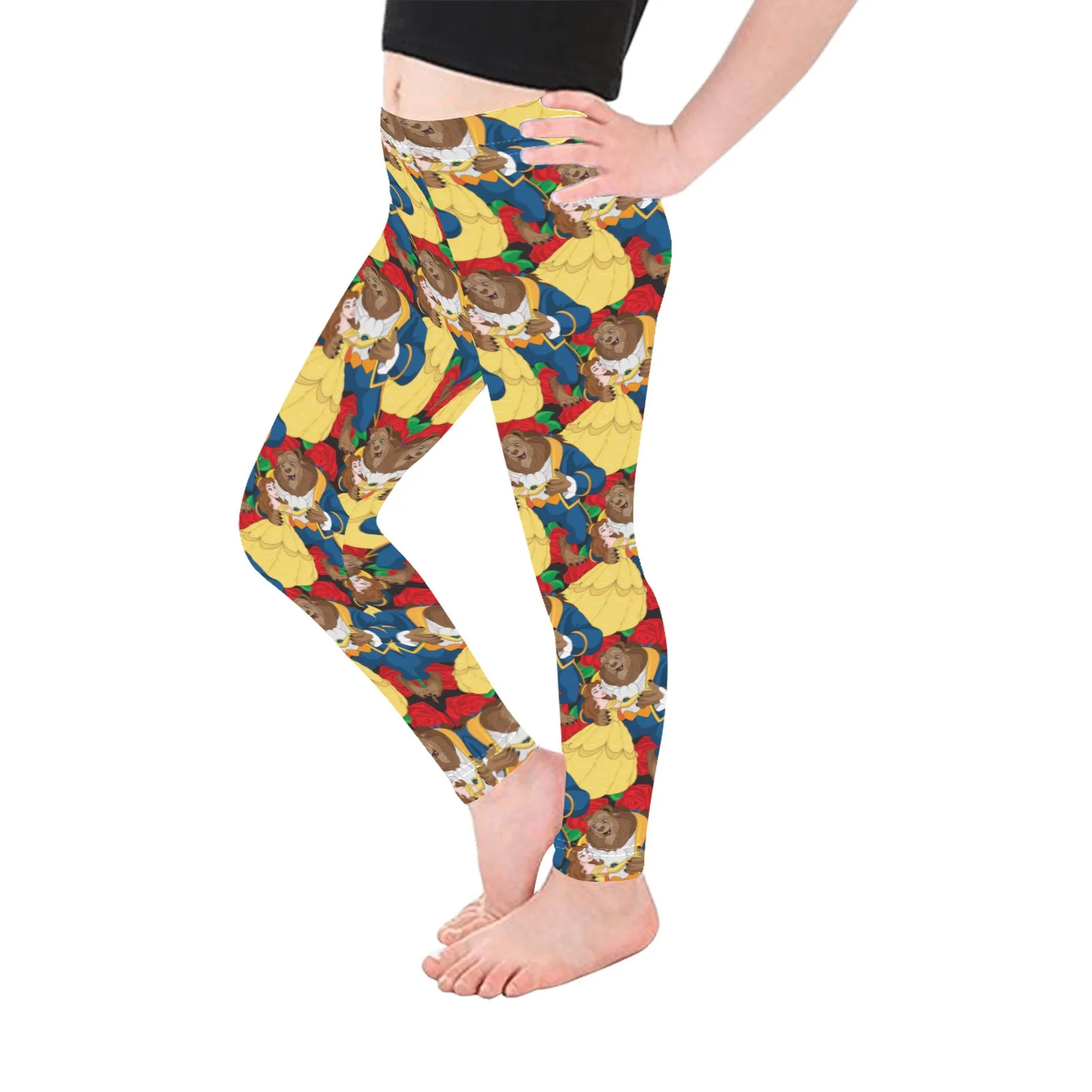 Beauty And The Beast Dancing Beauty Kid's Leggings