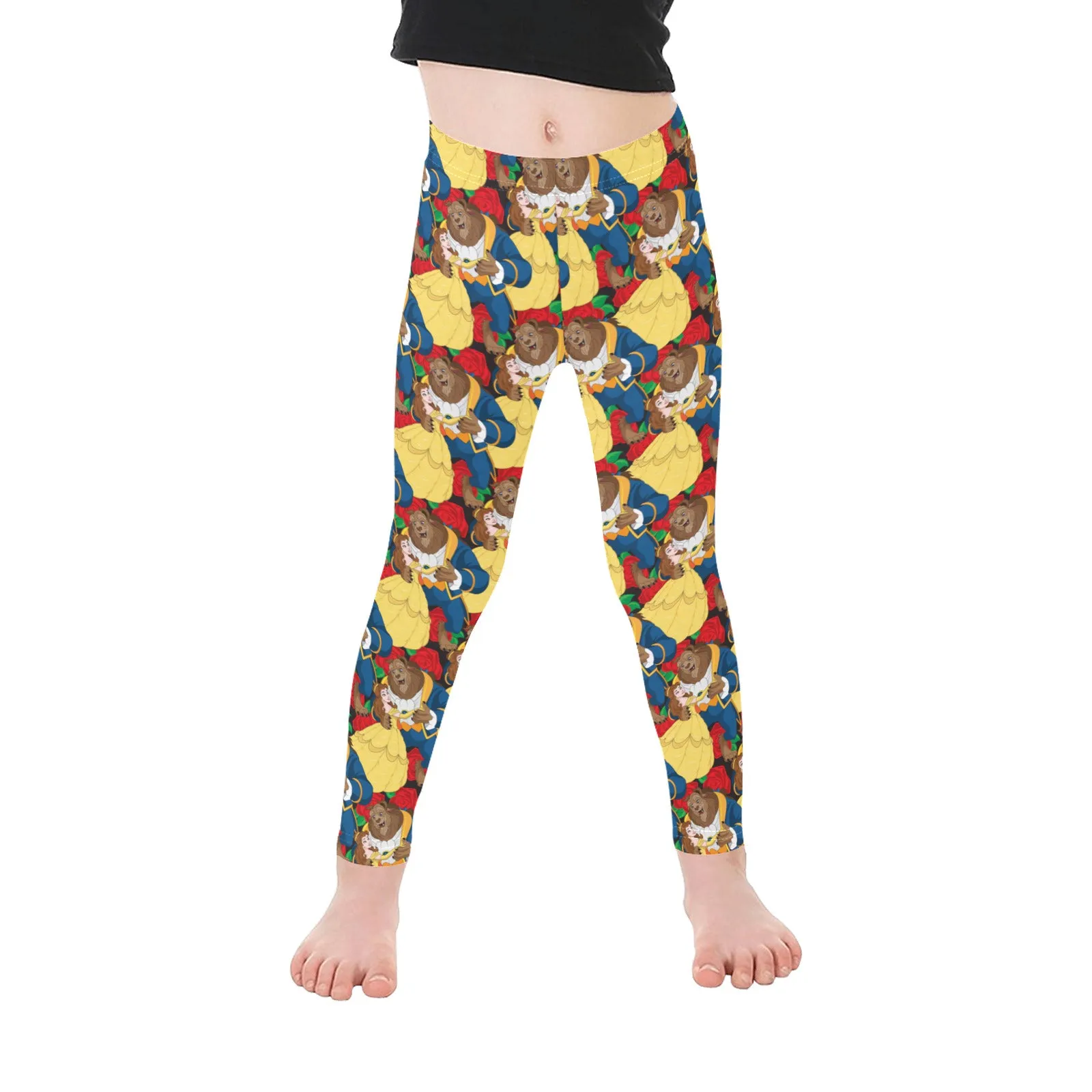 Beauty And The Beast Dancing Beauty Kid's Leggings