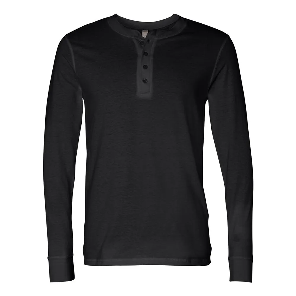 Bella   Canvas 3150 Men's Henley Longsleeve Long Sleeve Cotton Jersey T-Shirt