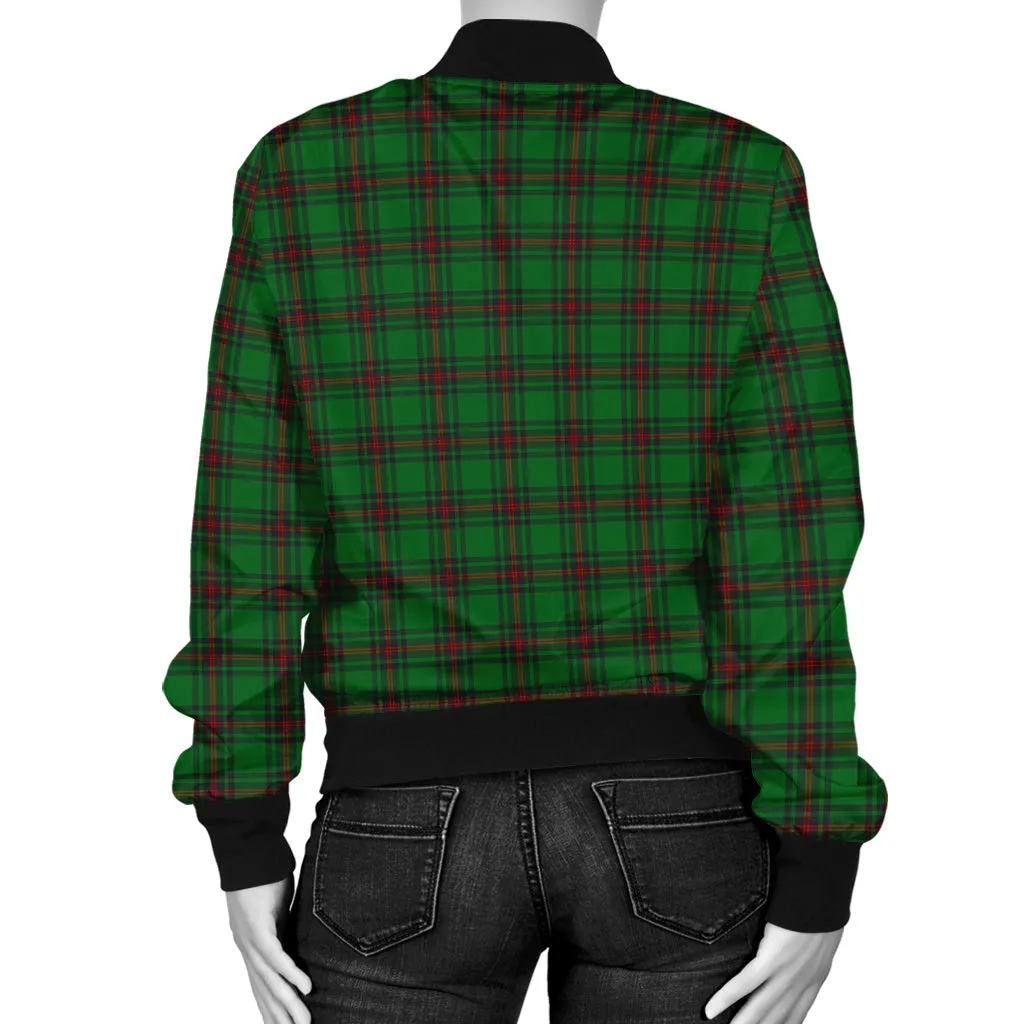 Beveridge Tartan Bomber Jacket with Family Crest