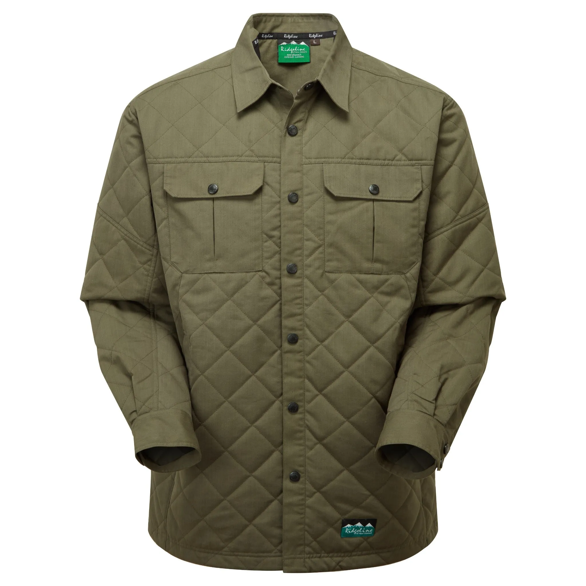 Bramble Quilted Shirt | Olive Drab