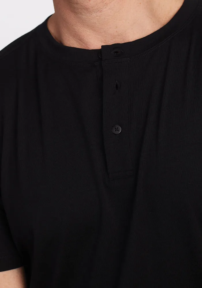 Bronx Henley - Black