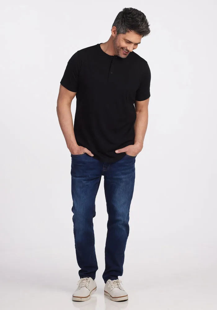 Bronx Henley - Black