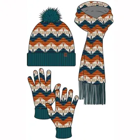 BU47X02961 Panhandle Scarf Gift Set - Teal