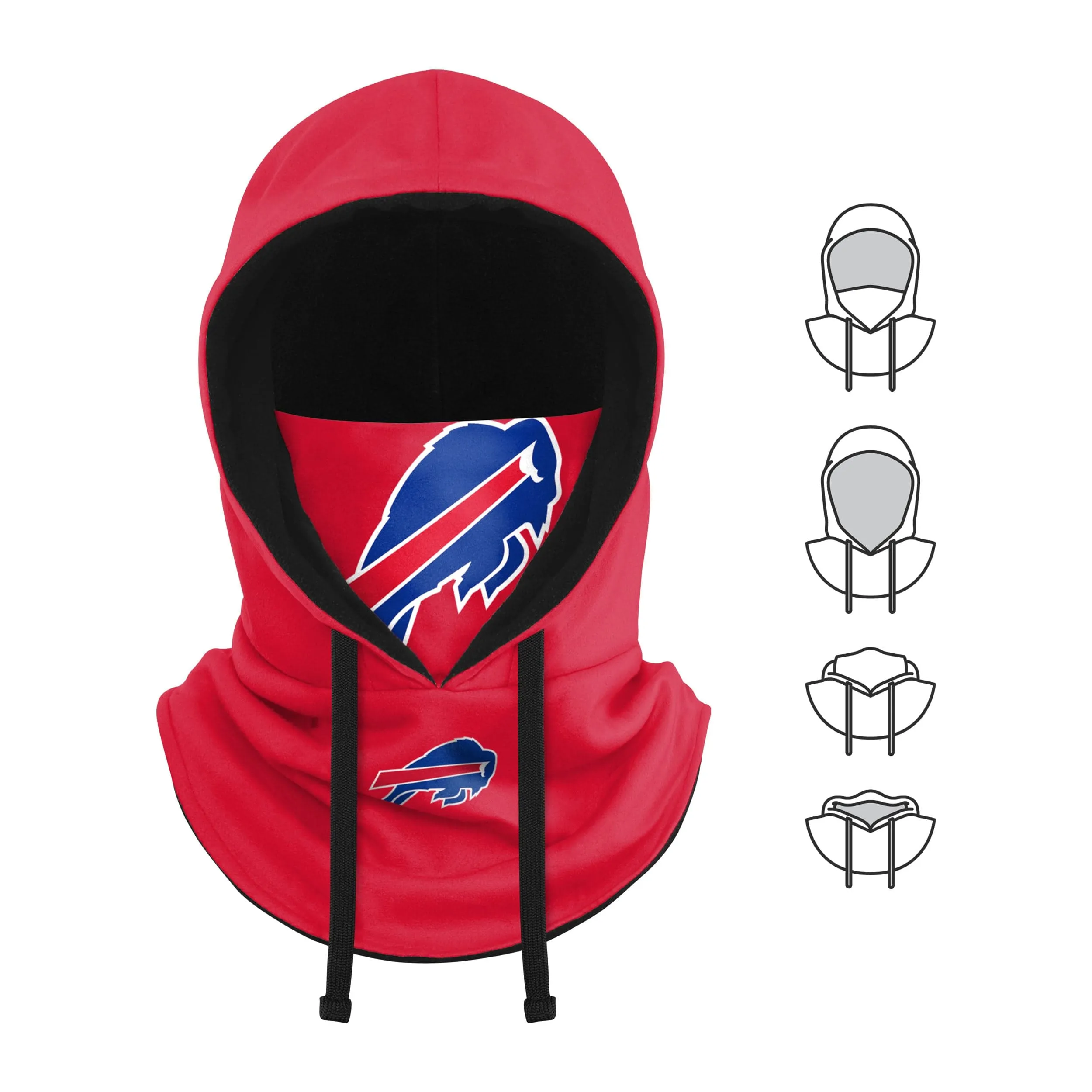 Buffalo Bills NFL Alternate Team Color Drawstring Hooded Gaiter