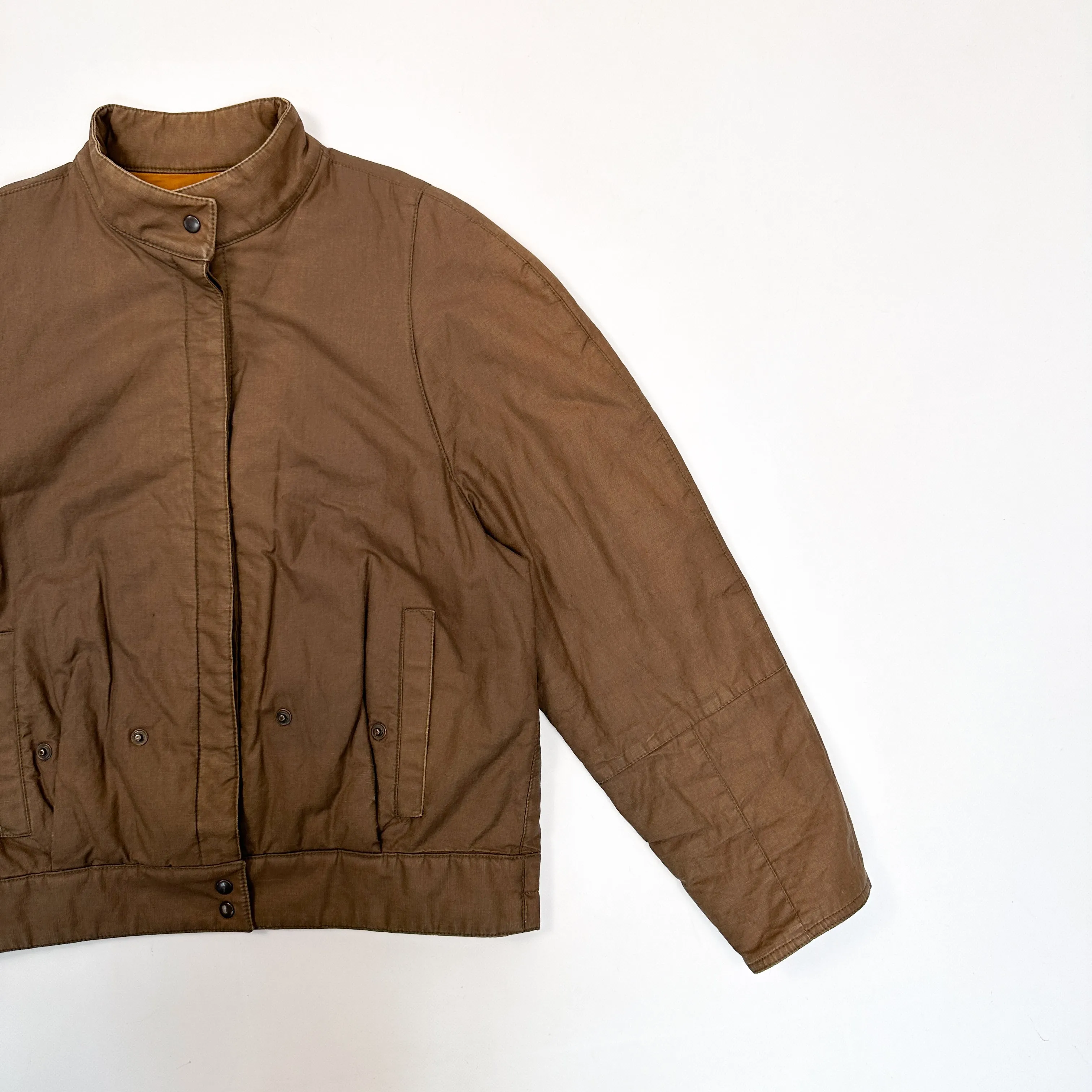 Burberry's Light Buttoned Brown Jacket 1980's