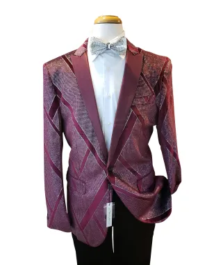 Burgundy glitter Sport Jacket