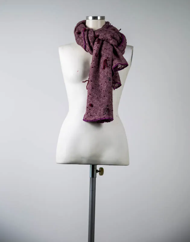 Burgundy wool Scarf