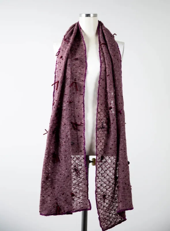 Burgundy wool Scarf