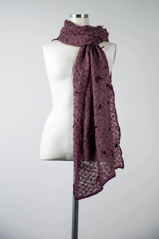 Burgundy wool Scarf