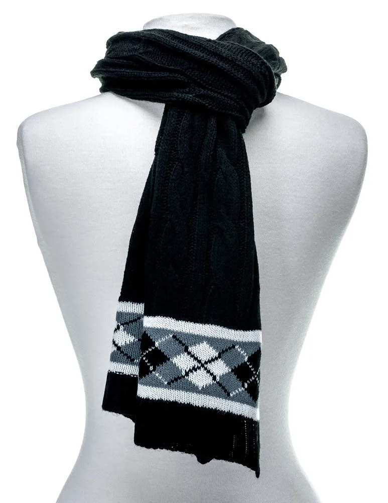 Cable Knit Aristocrat Mens Scarf