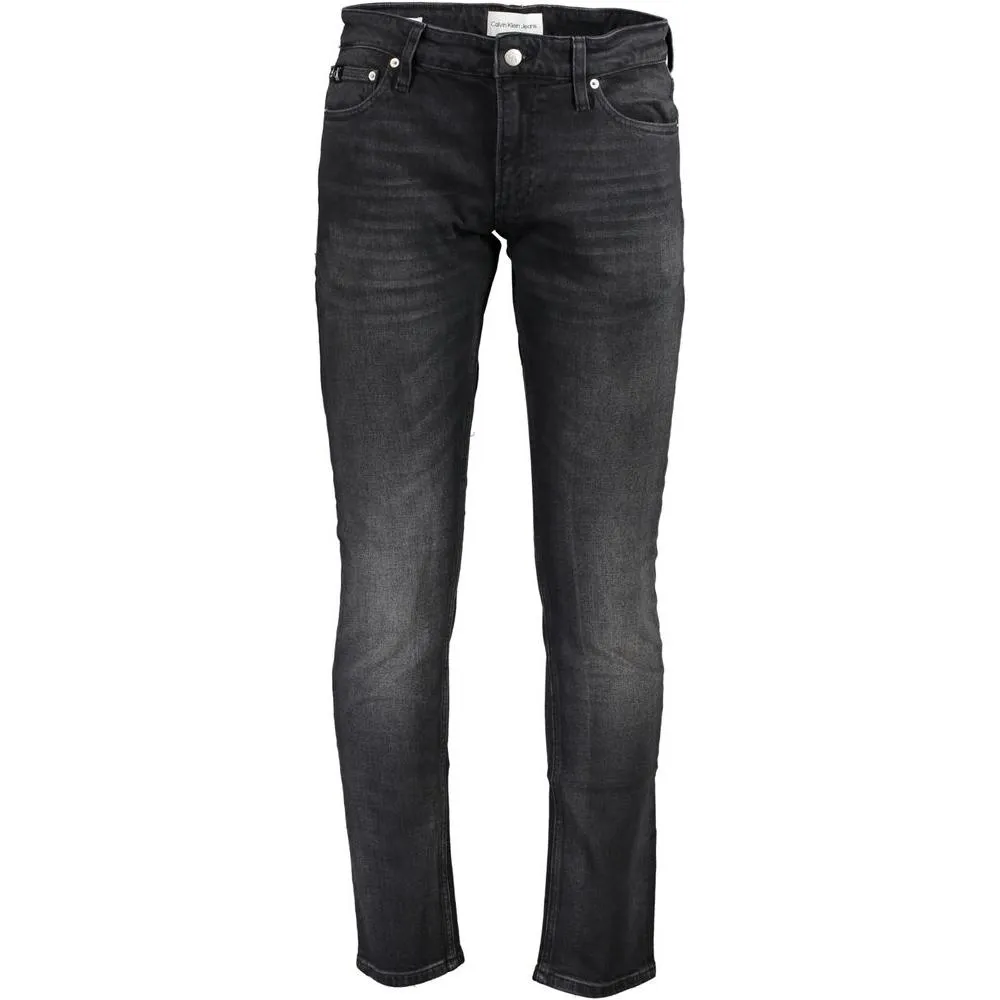 Calvin Klein Black Cotton Jeans & Pant