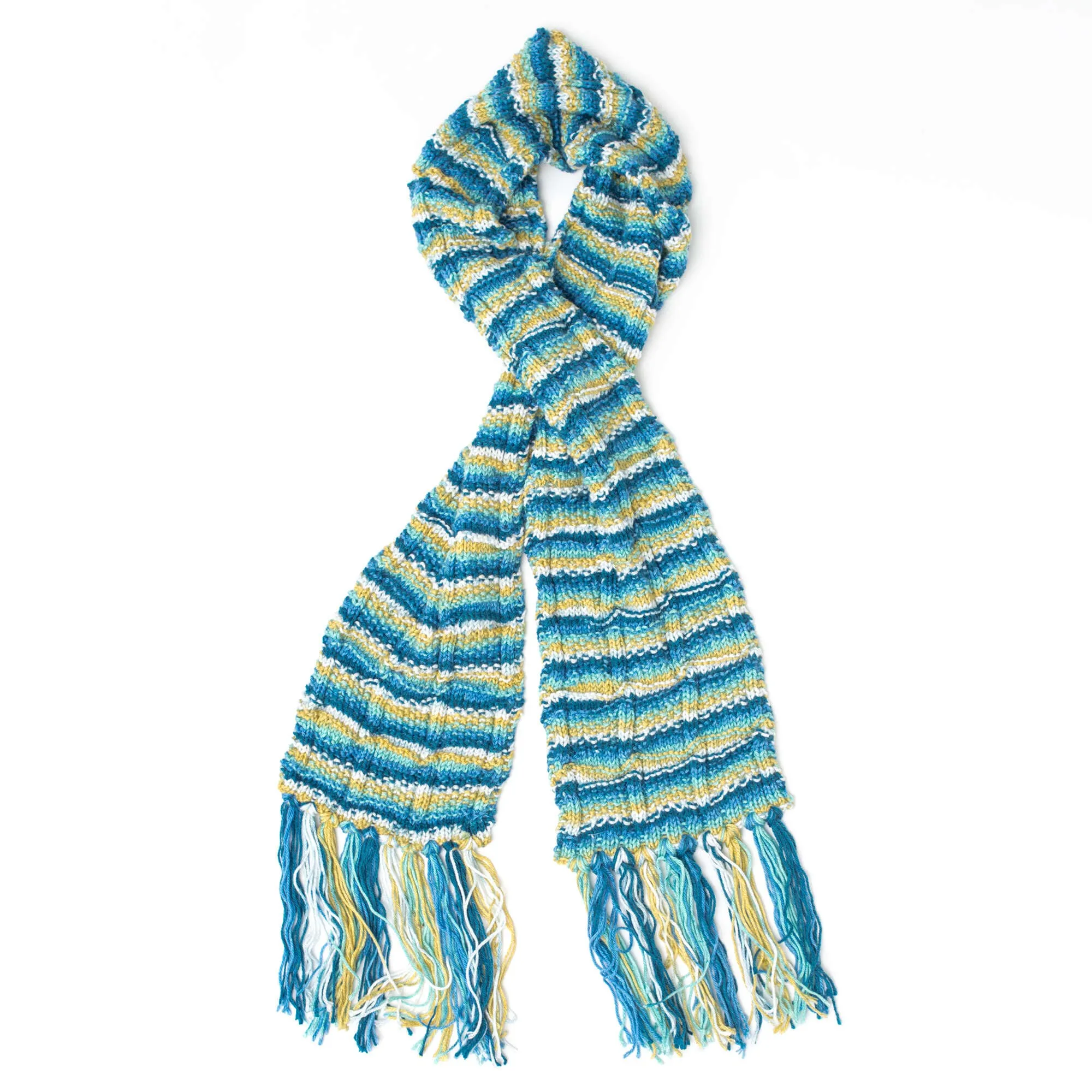 Caron Knit Color Weave Scarf