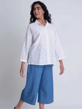 Carrie Organic Cotton Culottes | Denim