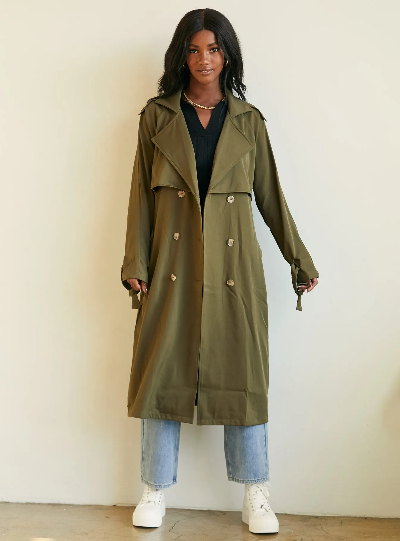 Cassie Trench Coat Green