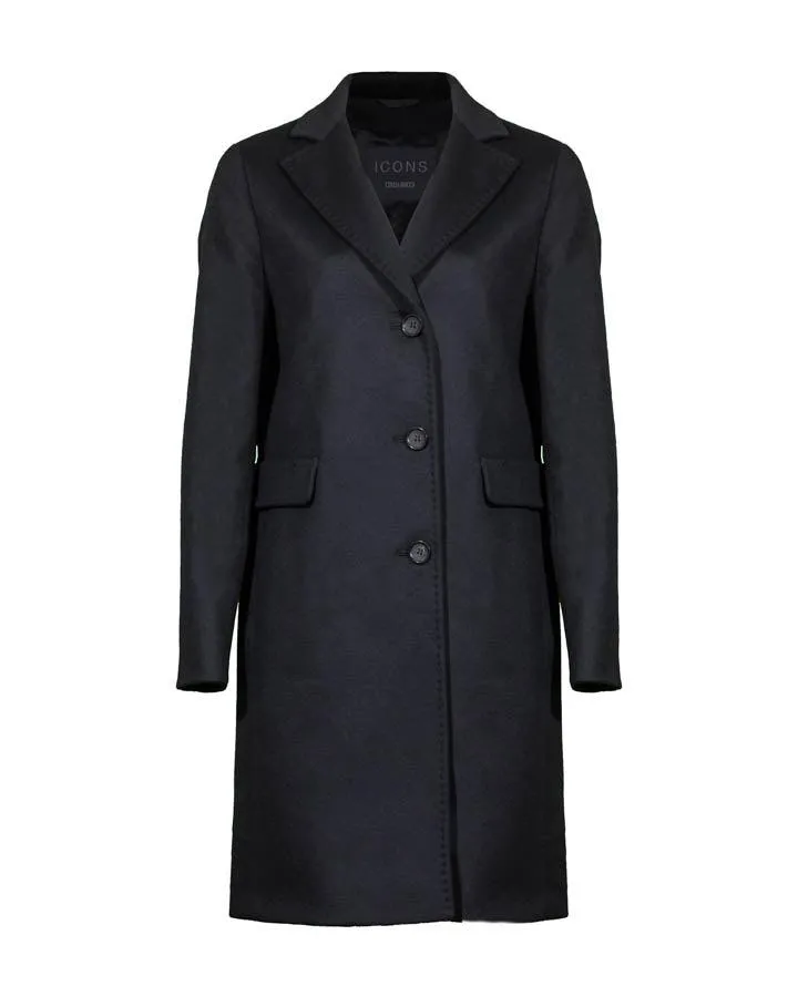 Cinzia Rocca Wool Knee Length Coat