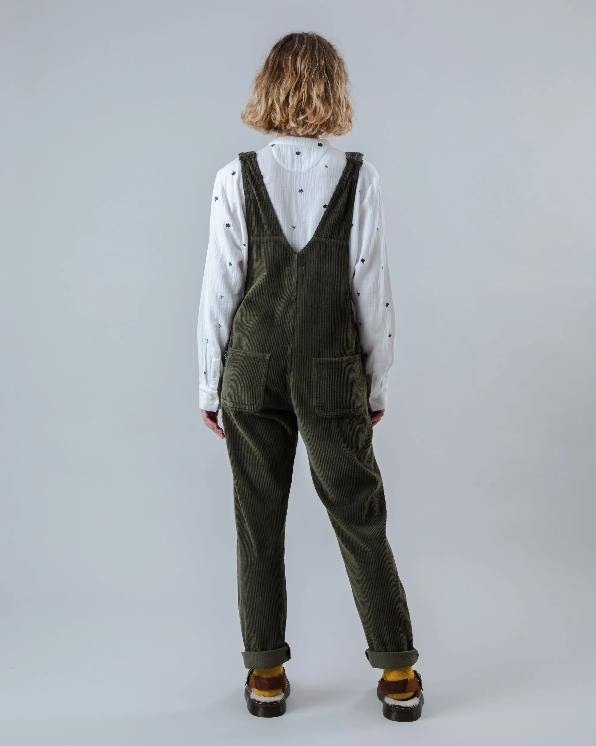 Corduroy Overall Stone Green