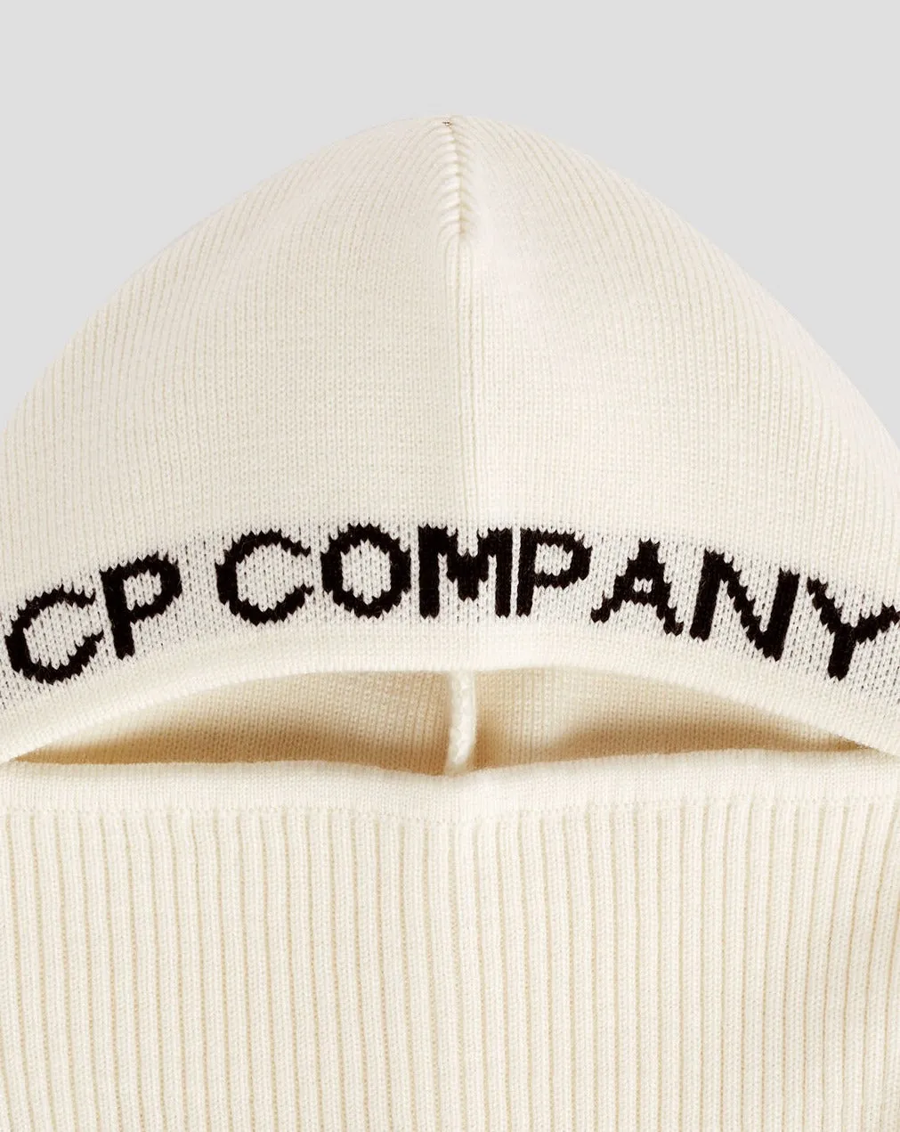 C.P. Company Re-Wool Balaclava / Gauze White