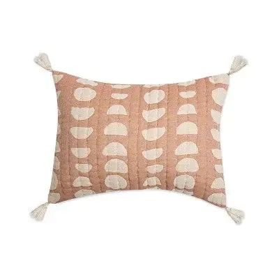 Crane Baby Muslin Jacquard Throw Pillow - Copper Moon