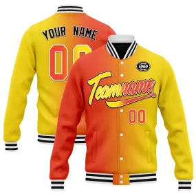 Custom Gradient Fashion Jacket Bomber Full-Snap Varsity Letterman Personalized Jacket FZ005-D028015-4