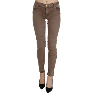 CYCLE Chic Brown Slim Fit Skinny Jeans