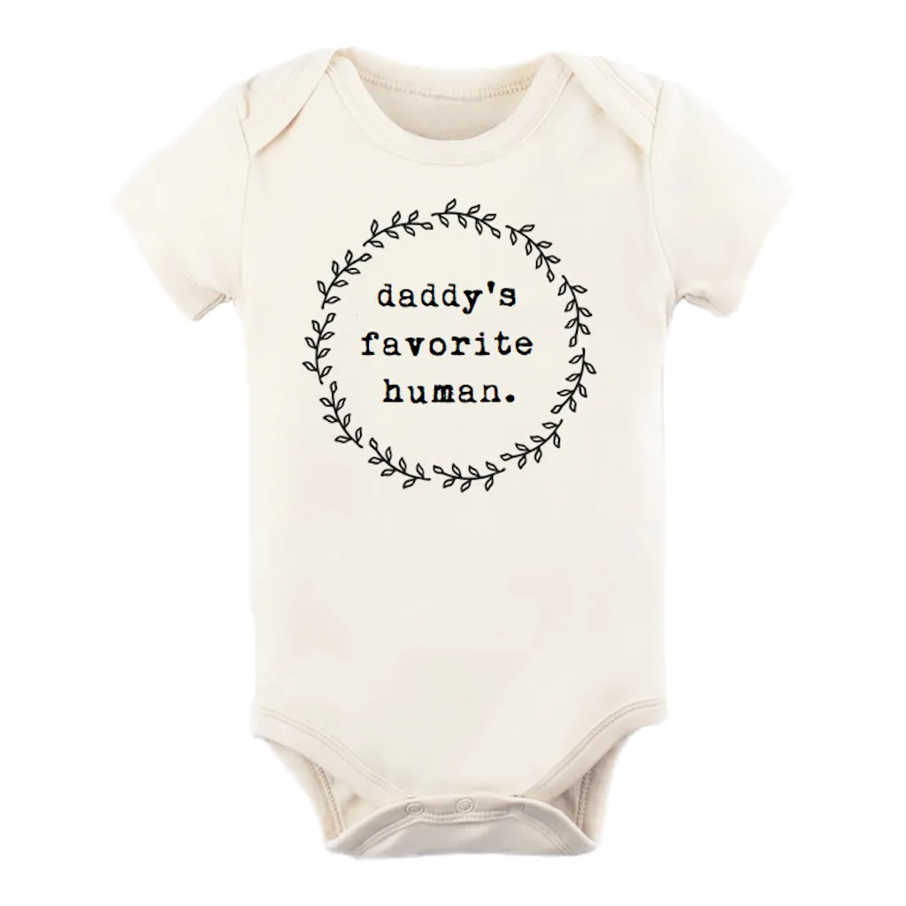 Daddy's Favorite Human Onesie - Organic Cotton Bodysuit