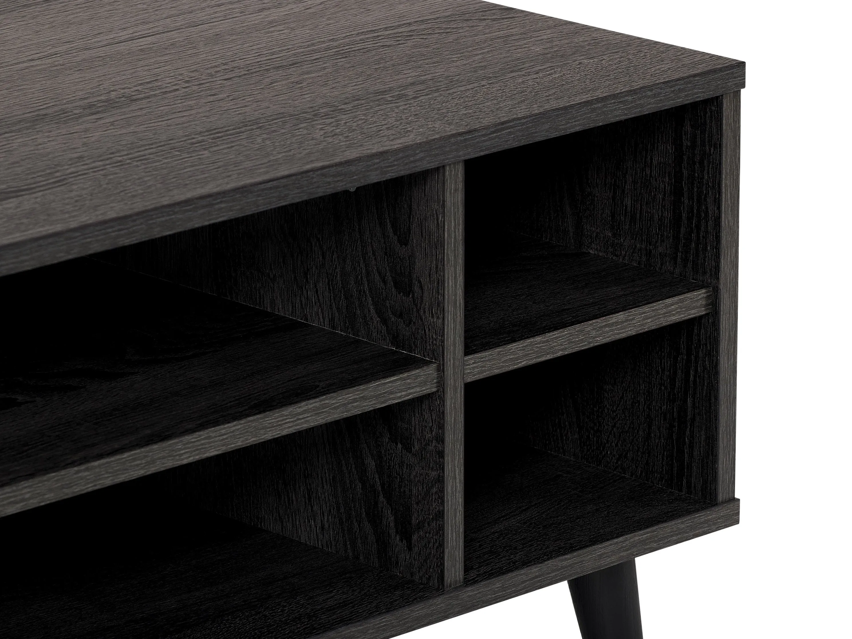 Dark Grey Rectangle Coffee Table with Storage