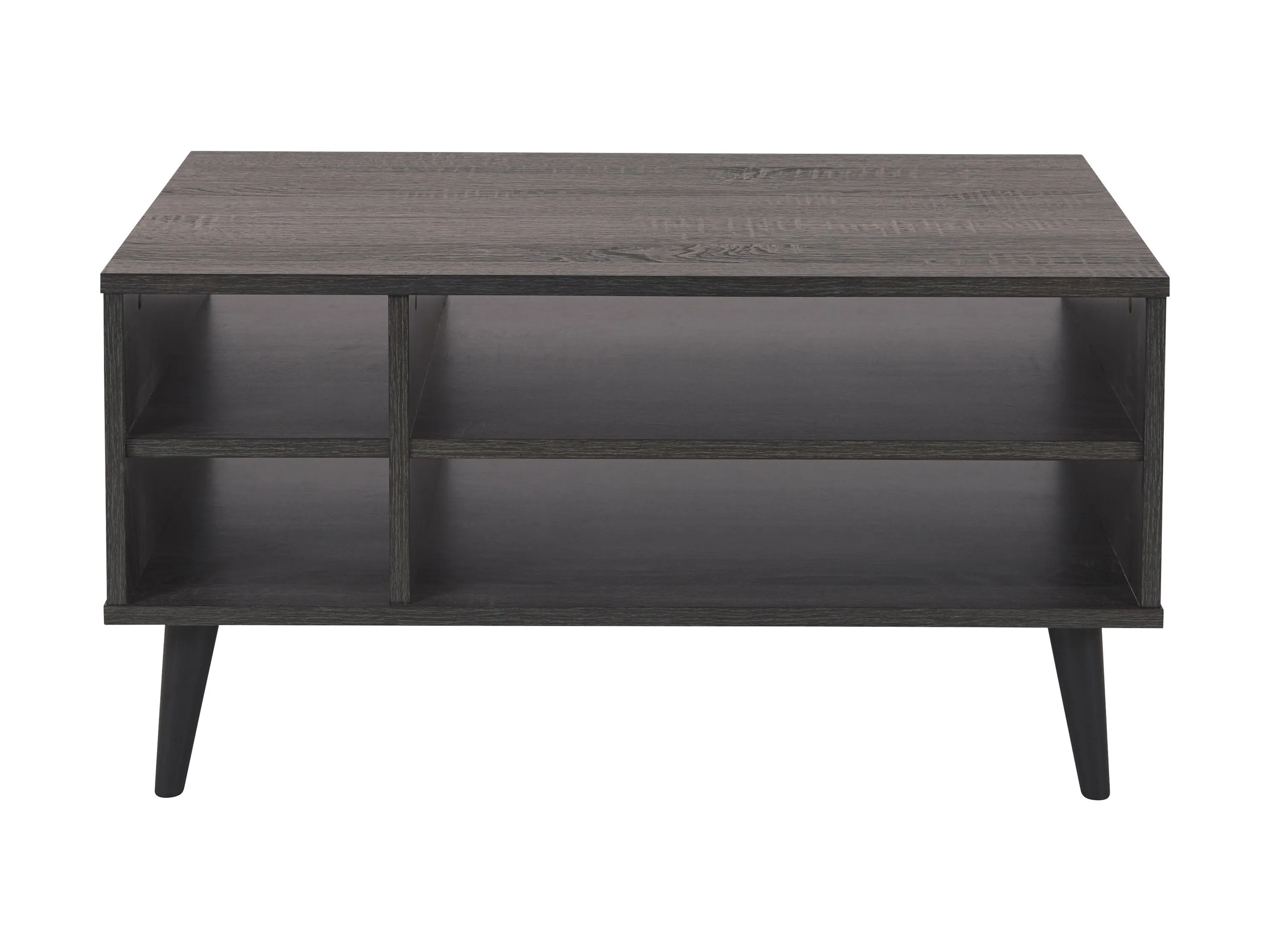 Dark Grey Rectangle Coffee Table with Storage