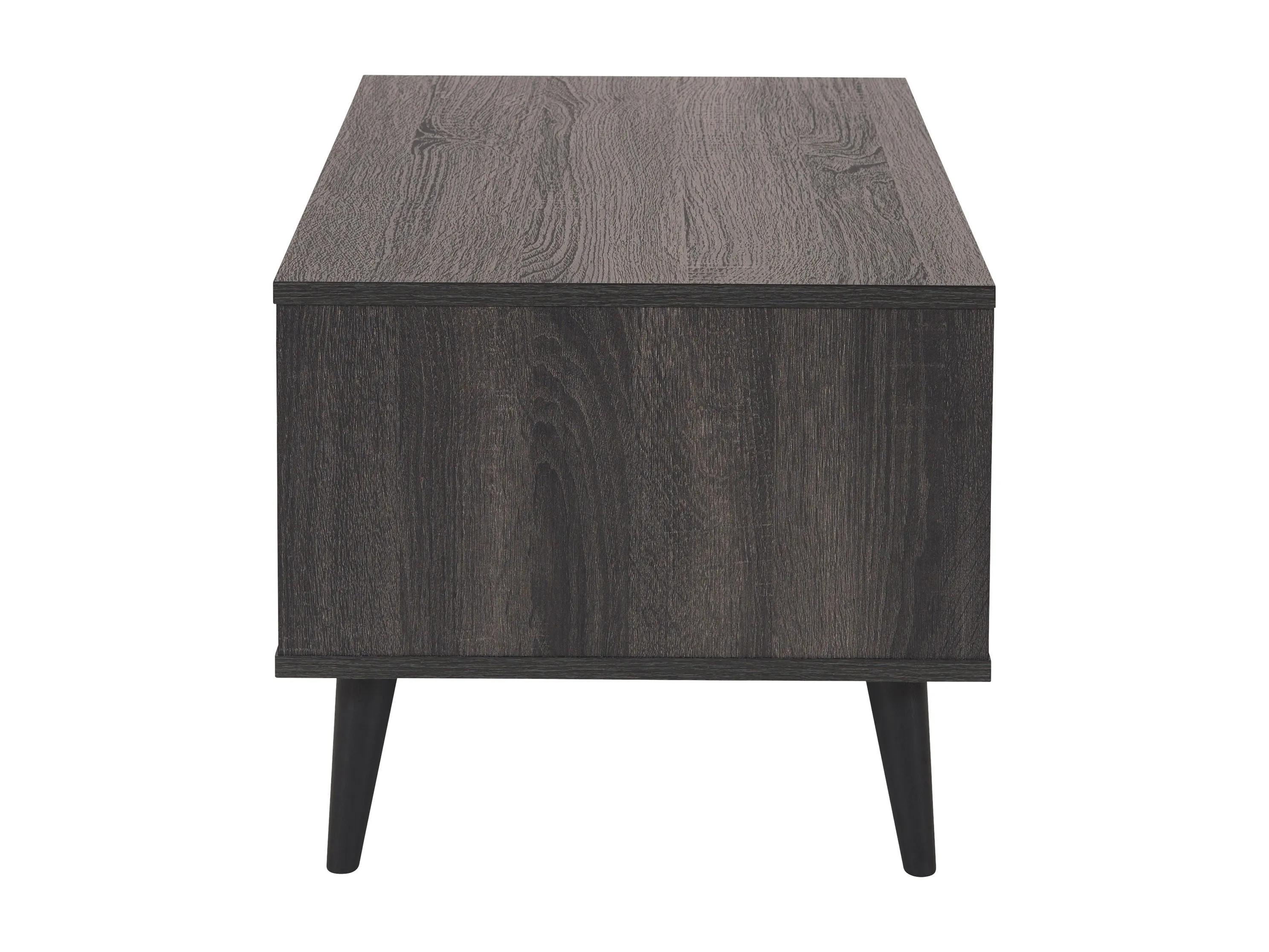 Dark Grey Rectangle Coffee Table with Storage