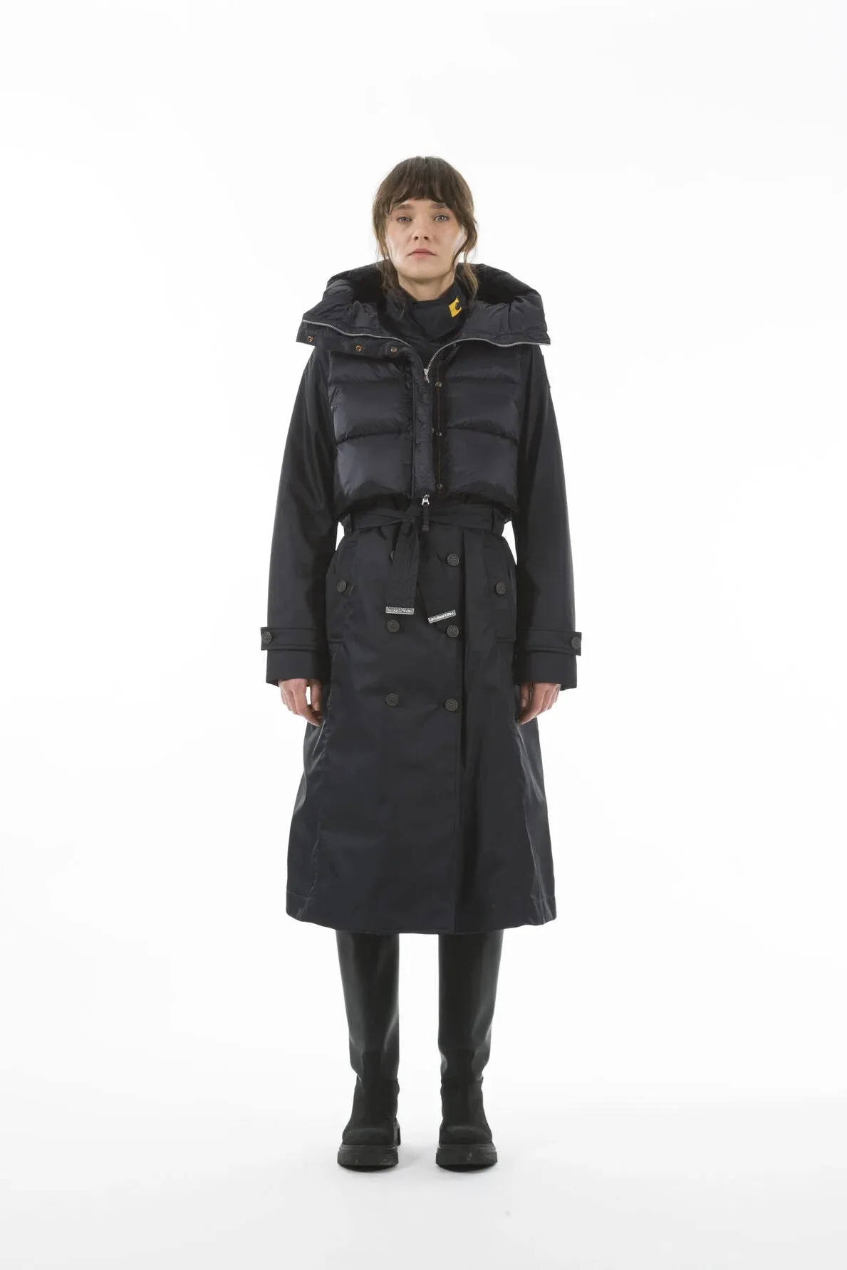 Dawn 2 in 1 Coat with Detachable Cropped Gilet