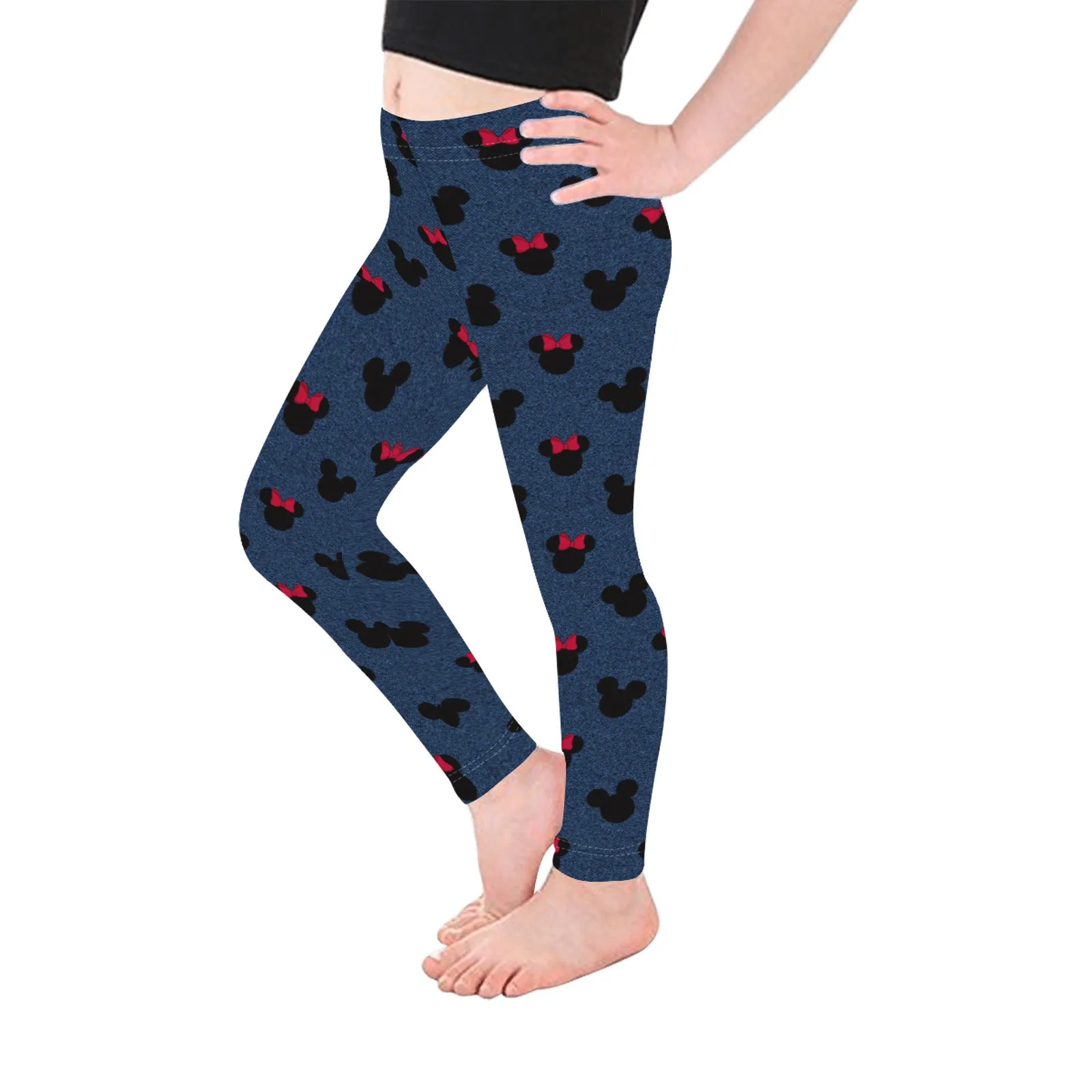 Denim Mice Kid's Leggings