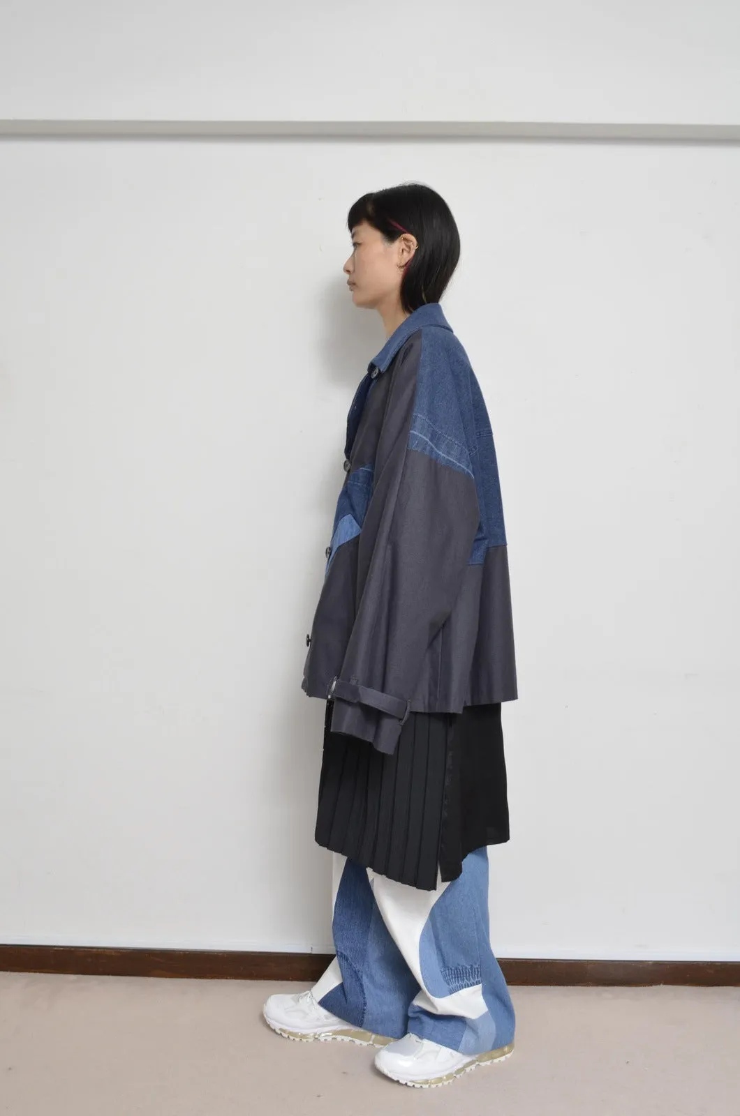 DENIM UNE UNE TRENCH COAT/SHORT_02_A