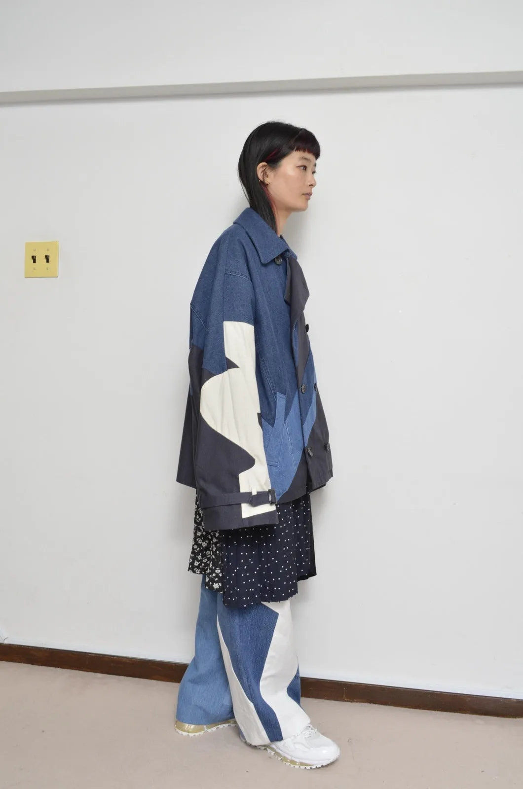 DENIM UNE UNE TRENCH COAT/SHORT_02_A