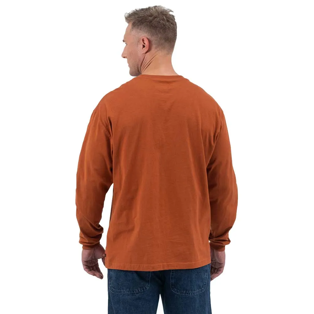 Dickies L/S Henley Shirt - Gingerbread